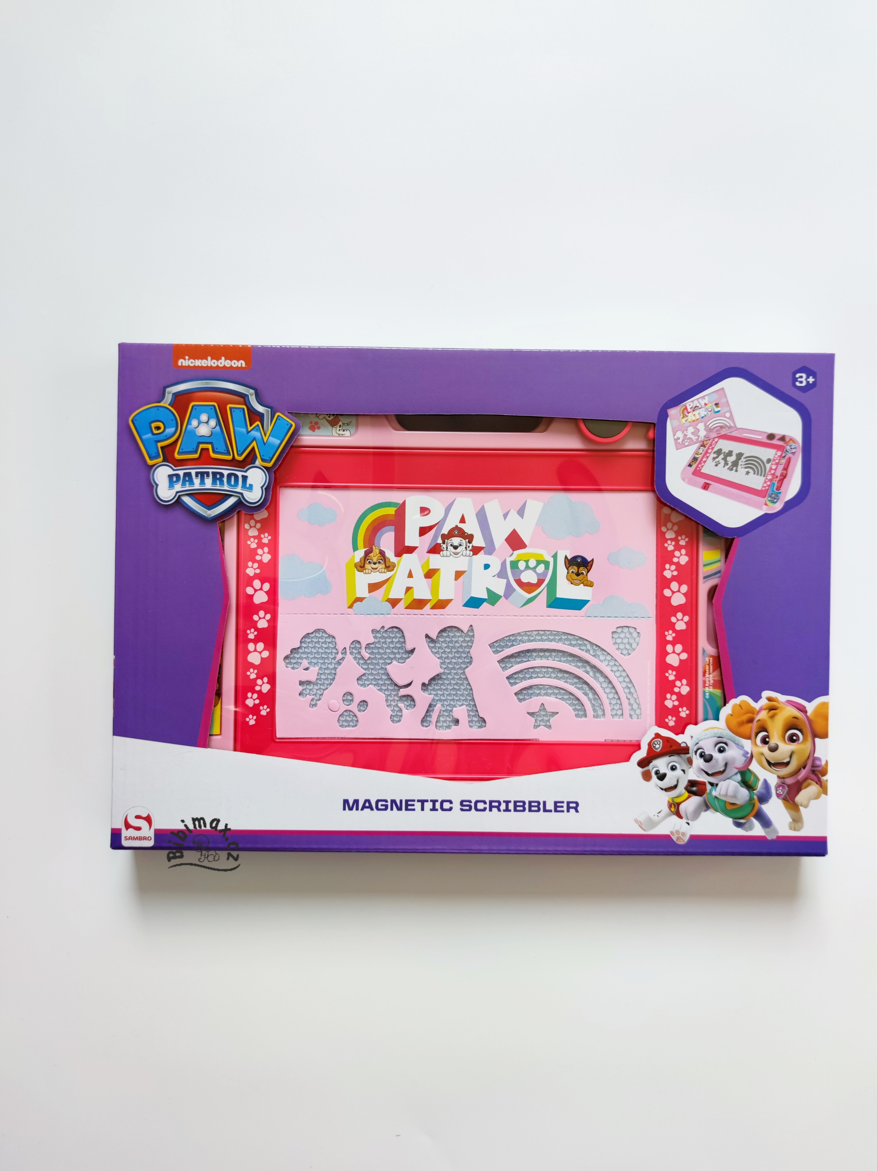 Magnetická tabulka TLAPKOVÁ PATROLA - růžová