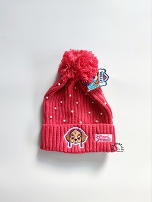 Dívčí zimní čepice TLAPKOVÁ PATROLA růžová