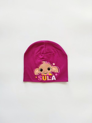 Dívčí čepice BING vínová - SULA