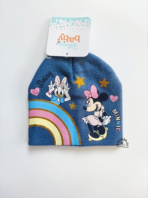 Dívčí kojenecká zimní čepice MINNIE modrá