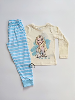 Dívčí pyžamo disney FROZEN béžovo-modré