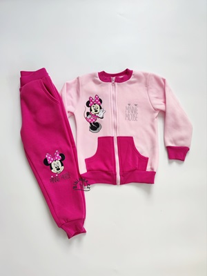 Dívčí tepláková souprava MINNIE - růžová M2