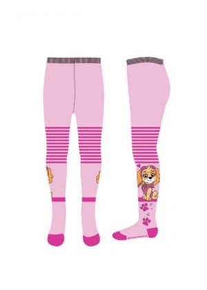 Dívčí punčocháče TLAPKOVÁ PATROLA - světle růžové