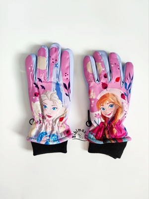 Dívčí zimní rukavice FROZEN prstové - fialové