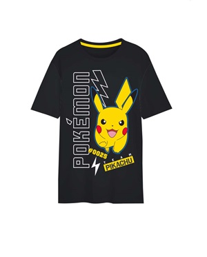 Chlapecké tričko POKÉMON černé KR - Pikachu