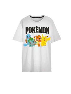 Chlapecké tričko POKÉMON bílé KR 