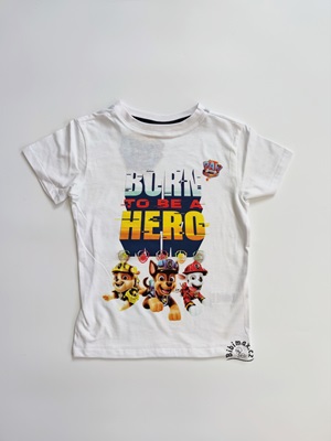 Chlapecké tričko TLAPKOVÁ PATROLA - film bílé KR