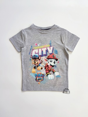 Chlapecké tričko TLAPKOVÁ PATROLA - film šedé KR