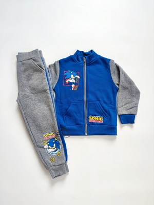 Chlapecká tepláková souprava SONIC modro/šedá