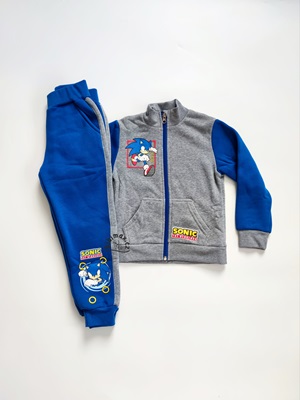 Chlapecká tepláková souprava SONIC šedo/modrá