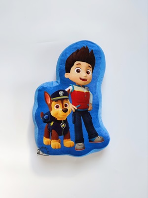 Tvarovaný Polštář TLAPKOVÁ PATROLA - modrý