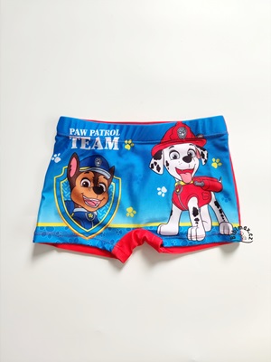 Chlapecké plavky TLAPKOVÁ PATROLA modro/červené