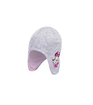 Dívčí zimní čepice MINNIE šedá