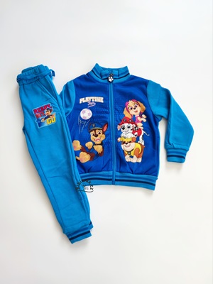 Tepláková souprava TLAPKOVÁ PATROLA světlejší modrá