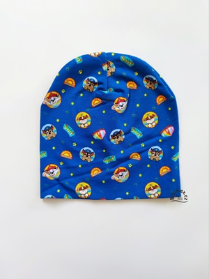 Chlapecká čepice TLAPKOVÁ PATROLA -modrá potisk