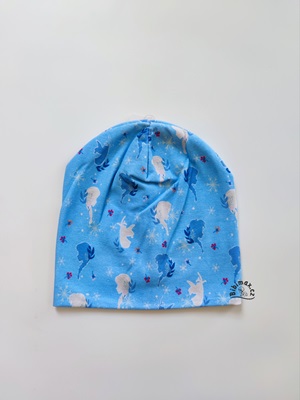 Dívčí čepice disney FROZEN modrá potisk