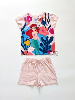 Dívčí letní pyžamo Disney ARIEL světle růžové