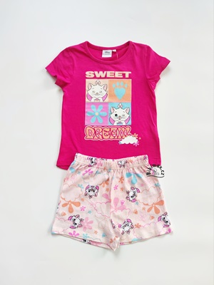 Dívčí letní pyžamo Disney MARIE CAT - růžové