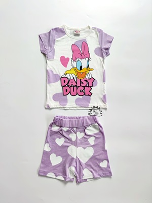 Dívčí letní komplet DAISY fialový