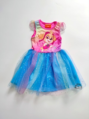 Dívčí letní šaty TLAPKOVÁ PATROLA s tylovou sukní