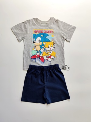 Chlapecký letní pyžamo SONIC šedé