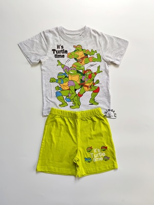 Chlapecké letní pyžamo ŹELVY NINJA šedé