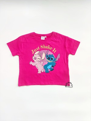 Dívčí tričko STITCH růžové - M2 KR