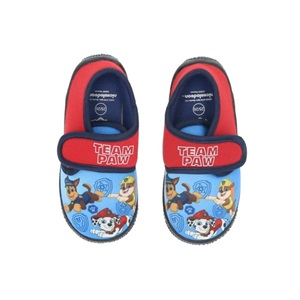 Chlapecké papuče TLAPKOVÁ PATROLA modro-červené