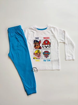 Chlapecké pyžamo TLAPKOVÁ PATROLA bílo/modré