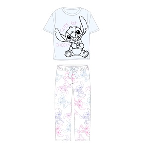 Dámské pyžamo Disney STITCH bílé