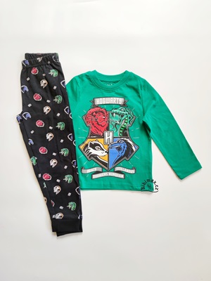 Chlapecké pyžamo HARRY POTTER zelené