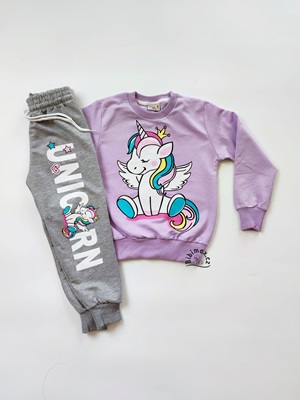 Dívčí souprava UNICORN fialová
