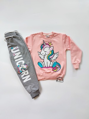 Dívčí souprava UNICORN meruňková