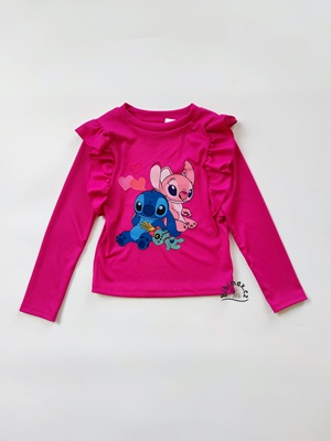 Dívčí tričko STITCH růžové DR