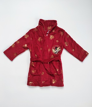 Dívčí župan disney MINNIE vínově červený