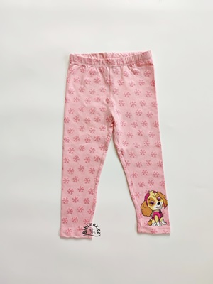 Dívčí legíny TLAPKOVÁ PATROLA světle růžové 
