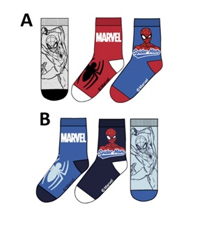 Chlapecké ponožky SPIDERMAN - 3 ks