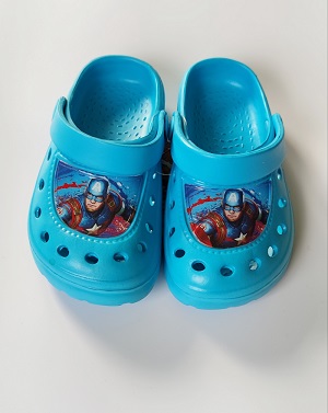 Chlapecké sandály typu Crocs AVENGERS tyrkysové