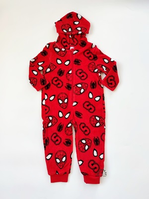 Chlapecký fleecový overal SPIDERMAN červený