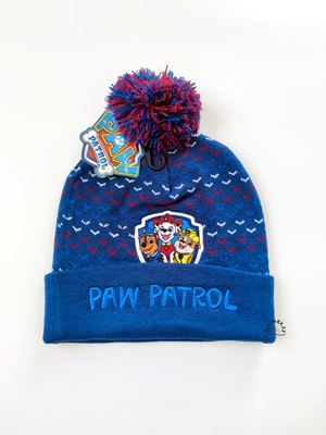 Chlapecká zimní čepice TLAPKOVÁ PATROLA modrá