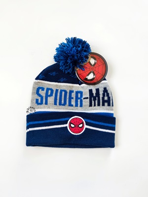 Chlapecká zimní čepice SPIDERMAN modrá 