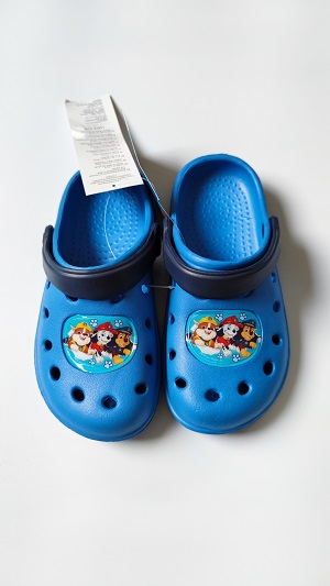 Chlapecké sandály typu Crocs TLAPKOVÁ PATROLA modré