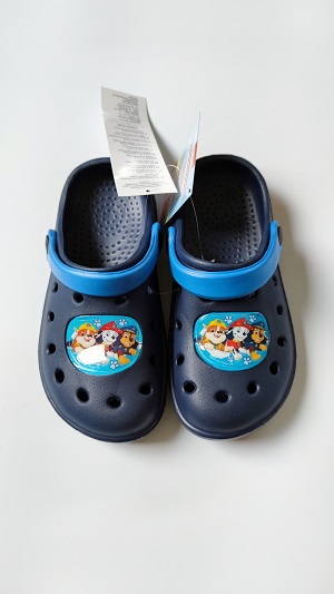 Chlapecké sandály typu Crocs TLAPKOVÁ PATROLA tmavě modré