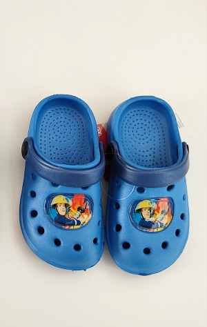 Chlapecké sandály typu Crocs Požárník SAM modré