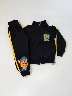 Chlapecká tepláková souprava TLAPKOVÁ PATROLA tm. modrá