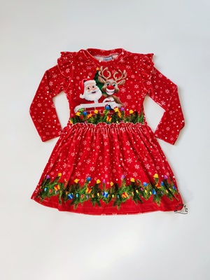 Vánoční šaty - velurové