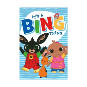 Dětská fleecová deka BING modrá