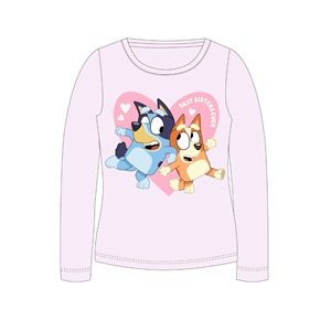 Dívčí tričko BLUEY růžové DR - srdíčko