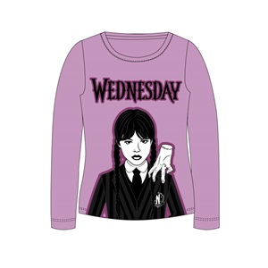 Dívčí tričko WEDNESDAY fialové DR