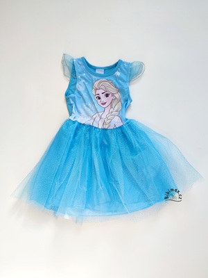 Letní šaty s tylovou sukní disney FROZEN modré